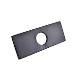 KESシンク蛇口穴カバーデッキプレート正方形Escutcheonバスルームやキッチンの単一穴ミキサータップ、pep2-p 6 Inch