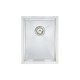 Blanco 516225 16-Inch Precision R10 Small Single Bowl Undermount Sink, Stainless Steel [並行輸入品]