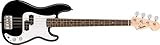 Squier エレキベース Mini P Bass®, Laurel Fingerboard, Black ソフトケース付き