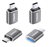 AVMAX USB C変換アダプター4個セット (Type C - USB A 3.0 メス) Type C USB-A 最大5Gbps MacBook Pro/MacBook Air/iPad Pro その他 USB-C 端末用 (Gray)
