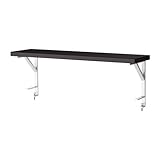 IKEA(イケア) EKBY J?RPEN/ EKBY T?RE 09895844 デスクトップシェルフ, ブラックブラウン, シルバーカラー