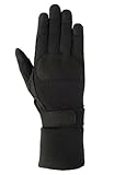 Ansell ActivArmr Mission Critical Gear 46-407 Leather Combat Glove, Fire/Cut Resistant, Textured Cuf