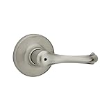 Kwikset Dorian Bed/Bath Lever in Satin Nickel [並行輸入品]