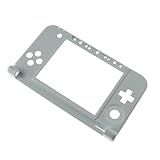 ゲーム機交換ハウジングfor 3dsxlゲームコンソールケース用3DS XL LL交換用ヒンジパーツボトムミドルフレームシェルハウジングケース ブラスチック 傷防止 防塵For ニンテンドー 交換用ケースカバー For3DS XLコンソールシェルミドルフレーム用 (ホワイト)