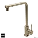 【fusion】SSK191 ステンレス水栓金具 SUS304製シングルレバー・キッチン用ワンホール混合栓 モダンなキッチンカウンターやシステムキッチンに最適な水道 蛇口