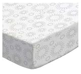 SheetWorld Fitted Stroller Bassinet Sheet - Grey Dot Circles - Made In USA by sheetworld