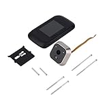 MolySun ドアベル ワイヤレス 玄関3.2インチHD ScrrenスマートピープホールビューアビジュアルドアベルIRナイトビジョン720P 160度眺望ホームセキュリティドアベル（黒）