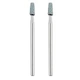 プロクソン(PROXXON) 軸付き砥石2本 【台形型3.1mm 軸径2.35mm GC砥石150番】 No.26272