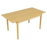 ダイニングテーブル 伸縮式 センター伸縮型 木目調 4人掛け テーブル単品 幅120～150cm ナチュラル