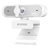 NexiGo N660P Pro 4K ウェブカメラ、ホワイト。