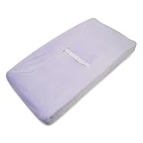 American Baby Company Heavenly Soft Chenille Fitted Contoured Changing Pad Cover, Lavender by Americ