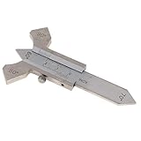 B Blesiya ステンレス　溶接検査ゲージ　多角度 ウェルド 検査ルーラー　0-20mm 高精度 　