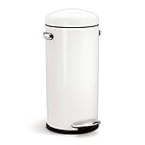simplehuman ダストボックス レトロステップカン 30L ホワイト CW1259