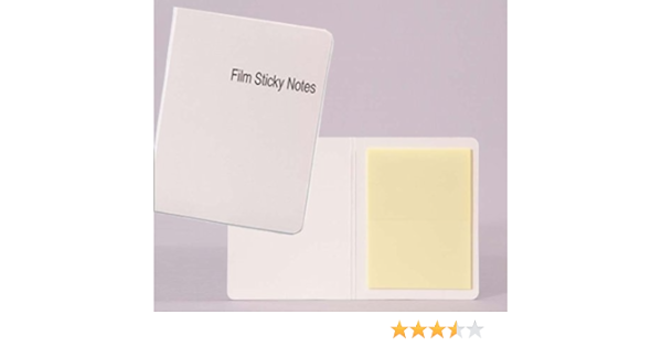 Amazon Co Jp 貼っても下が見える透明な大きなふせん 透明フィルムメモパッド 文房具 オフィス用品