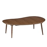 NICHIBI WOOD WORKS Sole105 カジュアルテイストのデザインこたつテーブル 天然木ウォールナット ユニークな靴底型 変形天板 日本製