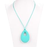 Aishine Teether -Natural Pain Reduce Rainbow Silicone Teething Nursing Breastfeeding Necklace for Mo