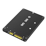 Xsdjasd 2 In 1 SSD アダプター、M.2 NGFF Key B と M を 2.5 インチ 3 アダプター コンバーターに組み合わせ、外付け SSD ケース ボックス