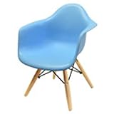 イームズキッズチェア(肘付き)樹脂アクアブルー【リプロダクト品】