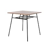 ブラウン／ダイニングテーブル 幅75 北欧 モダン 木製 収納 ウォールナット アンティーク レトロ ヴィンテージ コンパクト