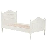 シングルベッド　マットレス付き アンティークホワイト 姫系家具