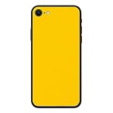 wraplus スキンシール iPhoneSE 第2世代 第3世代 対応 イエロー 背面 保護 カバー フィルム ケース eco包装