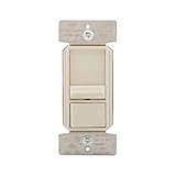 Eaton sal06p2-la-k-l alシリーズDimmers Skye 3ウェイスライドスイッチ単極with Rapid Start機能、ライトアーモンド仕上げ