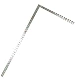 シンワ測定 曲尺 同厚 併用目盛 名作 シルバー 50cm/1尺6寸 10639