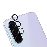 For Galaxy A36 5G カメラフィルム【9H強度】耐衝撃 飛散防止 キズ防止 高透過率 指紋・汚れ防止 気泡ゼロ 露出オーバー防止 簡単貼り付け 対応 Galaxy A36 5G レンズ保護フィルム ブラック