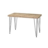 ハイテーブル スパイス ウッドスリムテーブル ハイ 120×60cm 高さ76cm 無垢材＋スチール ディスプレイテーブル 什器