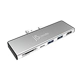 j5 create Surface Pro 7専用 ミニ ドッキングステーション マルチ ハブ シルバー Power Delivery 最大60W【USB3.1 Type-A Gen2 10G×2、USB Type-C 3.1 Gen2 10G×1（PD充電とデータ転送両対応）、4K 60Hz HDMI×1、MicroSD/SDカードスロット】 超スリム設計 アルミニウム筐体 JCD324S-EJ