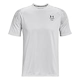 [アンダーアーマー] トレーニングT-シャツ UAアーマープリント ショートスリーブ Tシャツ メンズ Halo Gray / / Black LG