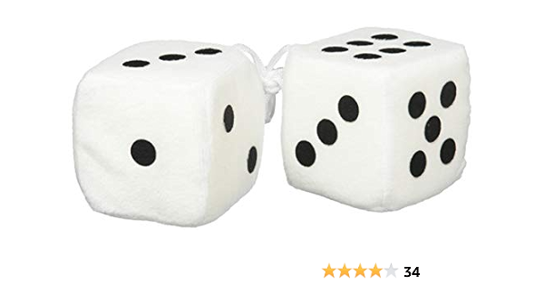 Amazon ムーンアイズ Mooneyes オブジェ ホワイト ブラック H8 W8 D8cm ファジー ダイス Fd001 置物 オブジェ オンライン通販