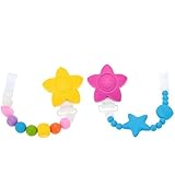 IntiPal Baby Pacifier Clip - Silicone Teething Beads Soother Chain for Boys or Girls [並行輸入品]