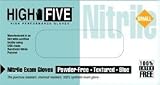 High Five N812-10 Nitrile Glove Exam Powder-Free 6 mil Thickness 9-1/2 Length Medium Blue (Case of 1