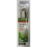 ELPA TEL用延長コード6極2/4芯 5m TEW-E050