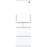 シャープ SHARP 冷蔵庫 SJ-G417J-W 412L プラズマクラスター どっちもドア(両開き・ガラスタイプ) 幅60.0cm スリムタイプ 5ドア white