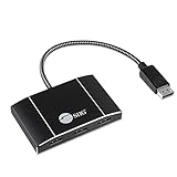 SIIG トリプル4K DisplayPort 1.4~3 DisplayPort MST ハブスプリッター - 1イン3出力、DPデイジーチェーンモニターアダプター、MacOS(CE-DP0P11-S1)非対応