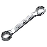 SK Hand Tool 87765 Offset Short Deep Box End Wrench, 15 x 16mm, Full Polished Finish [並行輸入品]
