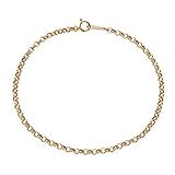 [フェアリーカレット] 18金ブレスレット K18 ロロ・チェーン 幅2.6mm 長さ18cm