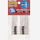 Yazawa ガラス管ヒューズ 125V 7A 4個入り GF7125