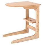 ORGA 天然木 棚付きサイドテーブル ナチュラル