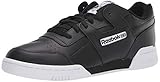 Reebok (リーボック) メンズ ワークアウト プラス スニーカー, ブラック/カーボン/クラシックレッド。, 3.5