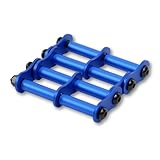 SmartBASE 連結カスタムチェーン アルミ 腰道具用 金具一式 3連結 1連結 ベルトループ金具対応 腰袋 工具差し 軽量 選べる7色 アルマイト 六角穴ねじ 長さ調整可能 汎用設計 互換性 公的機関強度試験済 (アクアブルー, 3連チェーン)