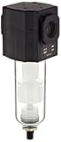 Dixon F73G-4A Norgren Series Semi Automatic Drain Airline Filter, Transparent Bowl, 3/8 Size, 150 PS