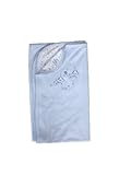 Noa Lily Reversible Blanket, Blue Cow with Blue Stripe by NOA LILY