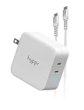 Hyppr PD 充電器 100W Type C 急速充電器 GaN (窒化ガリウム)採用 タイプC 2USB-Cポート【PD3.0対応/P