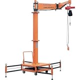 トラスコ中山 スーパー 二速型電動チェーンブロック付ジブクレーン 移動式 JBCT1020C