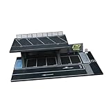 Kioware 【新登場】駐車場ジオラマショーケースオーガナイザー デコレーションマイクロ風景装飾おもちゃ 1/64スケール モデルカーディスプレイ 車ケース 車両モデルディスプレイスタンド ジオラマテーブルトップ装飾ダイキャストカーショー駐車場 組み立て簡単 ミニチュア風景モデル 都市風景モデル 建物模型, StyleC