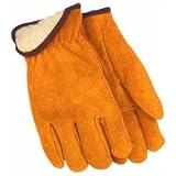 Mens Lined Leather Winter Work Glove-MED LEATHER LINED GLOVE (並行輸入品)