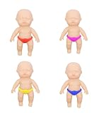蓄光 ベイビー 人形 赤ちゃん ミニ 4個セット 玩具 ストレス解消 おもちゃ 約6.5cm 11675
